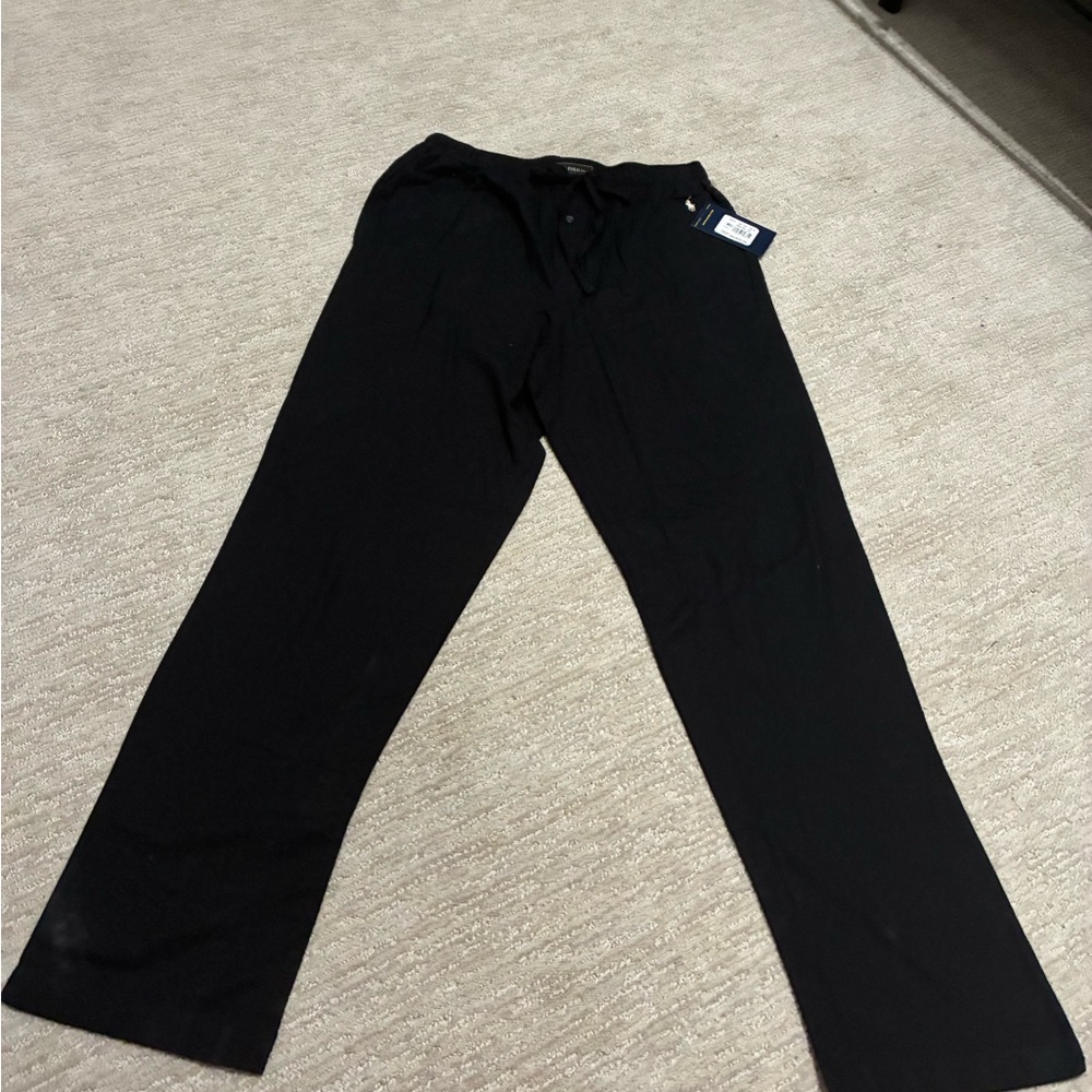 Polo Ralph Lauren Men's Black Pants sleepwear 100% cotton size S new